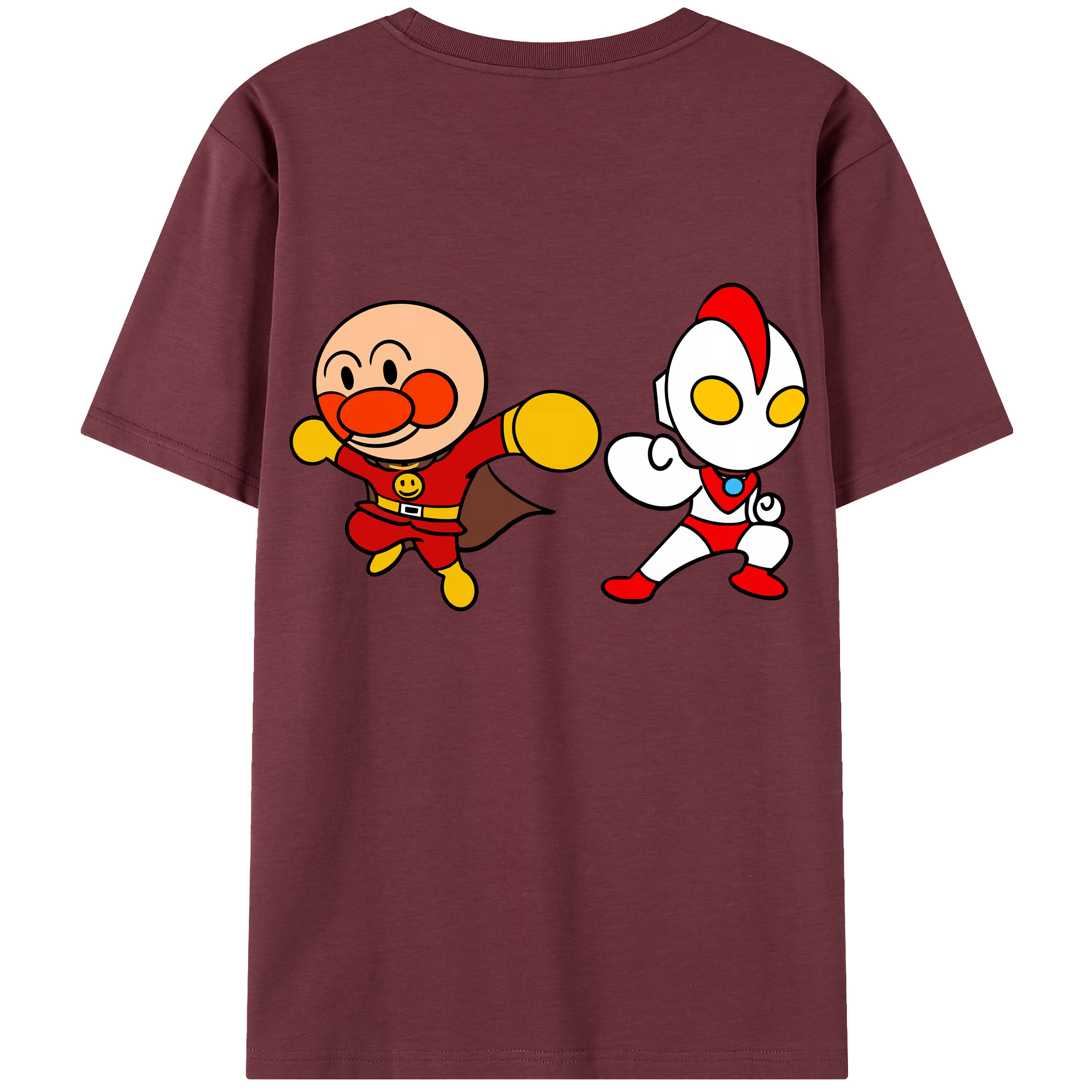（画像用） アンパンマン Anpanman 綿100％半袖Tシャツ（背面プリント）